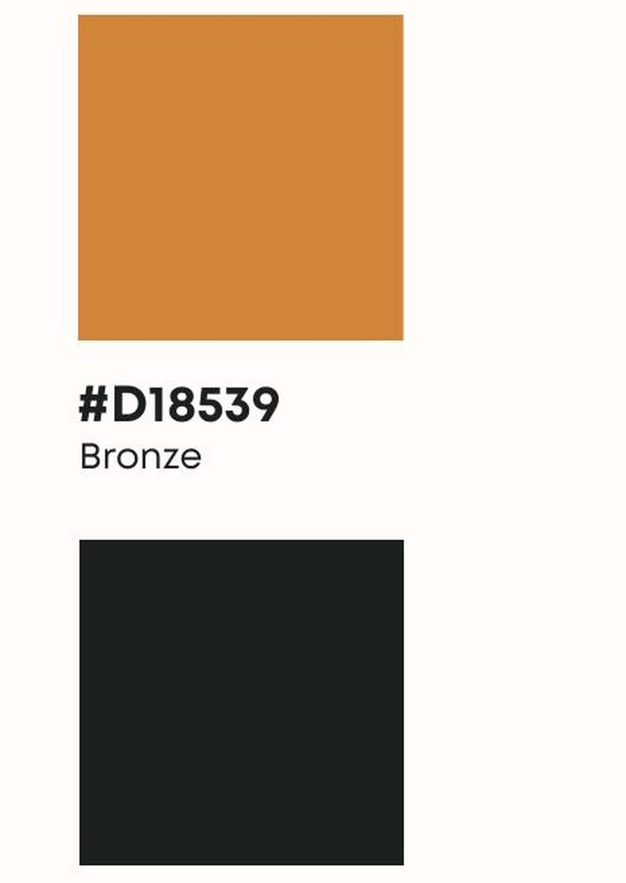 Omnilab Multimediatic colour palette, Bronze and Eerie Black